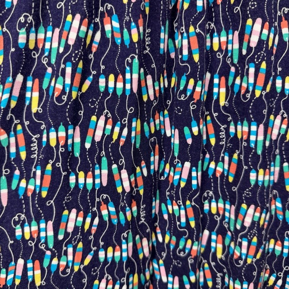 Lilly Pulitzer Sloane Maxi Dress Oh Buoy Navy Blue Jersey Stretch Large Nautical - Picture 7 of 11